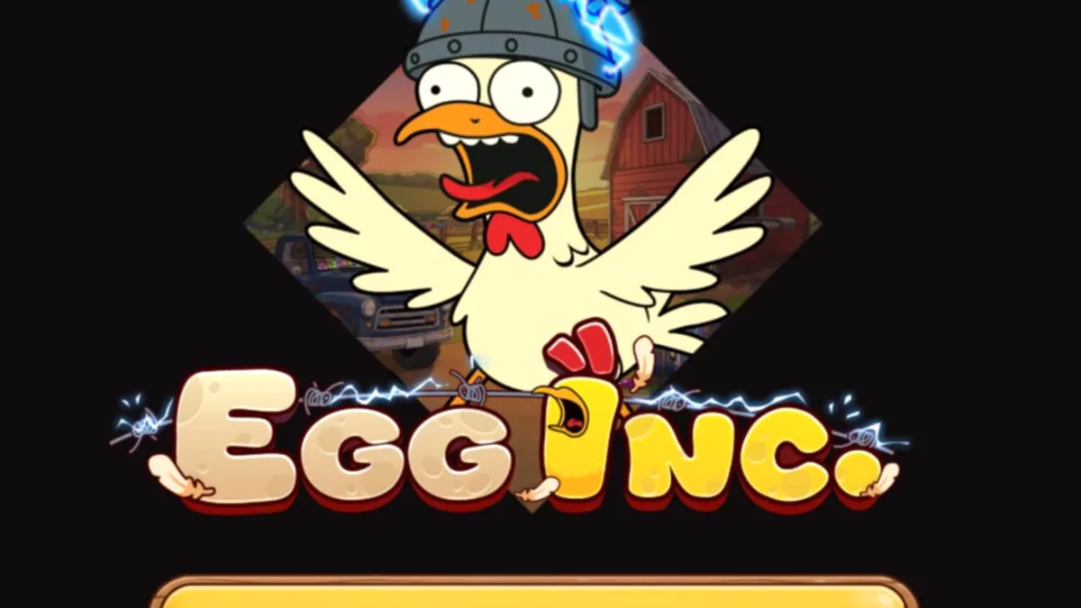 Egg Inc. স্লট গেমের রঙিন ফার্ম থিম এবং বিদ্রোহের দৃশ্য