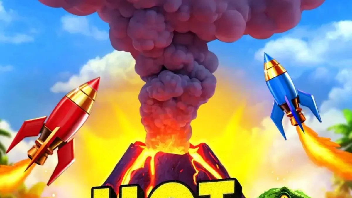 Hot Rocket 5x 3x 2x স্লট গেমের প্রিভিউ এবং আগ্নেয়গিরির থিম