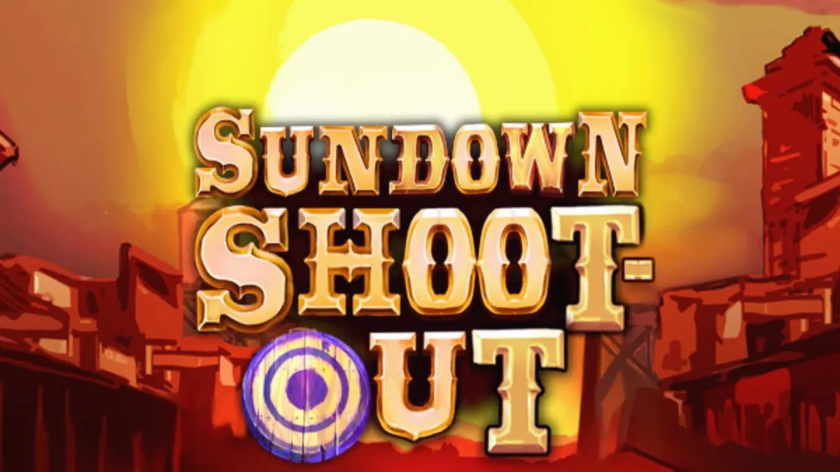 Sundown Shootout স্লট গেমের ওয়াইল্ড ওয়েস্ট থিমযুক্ত ইন্টারফেস